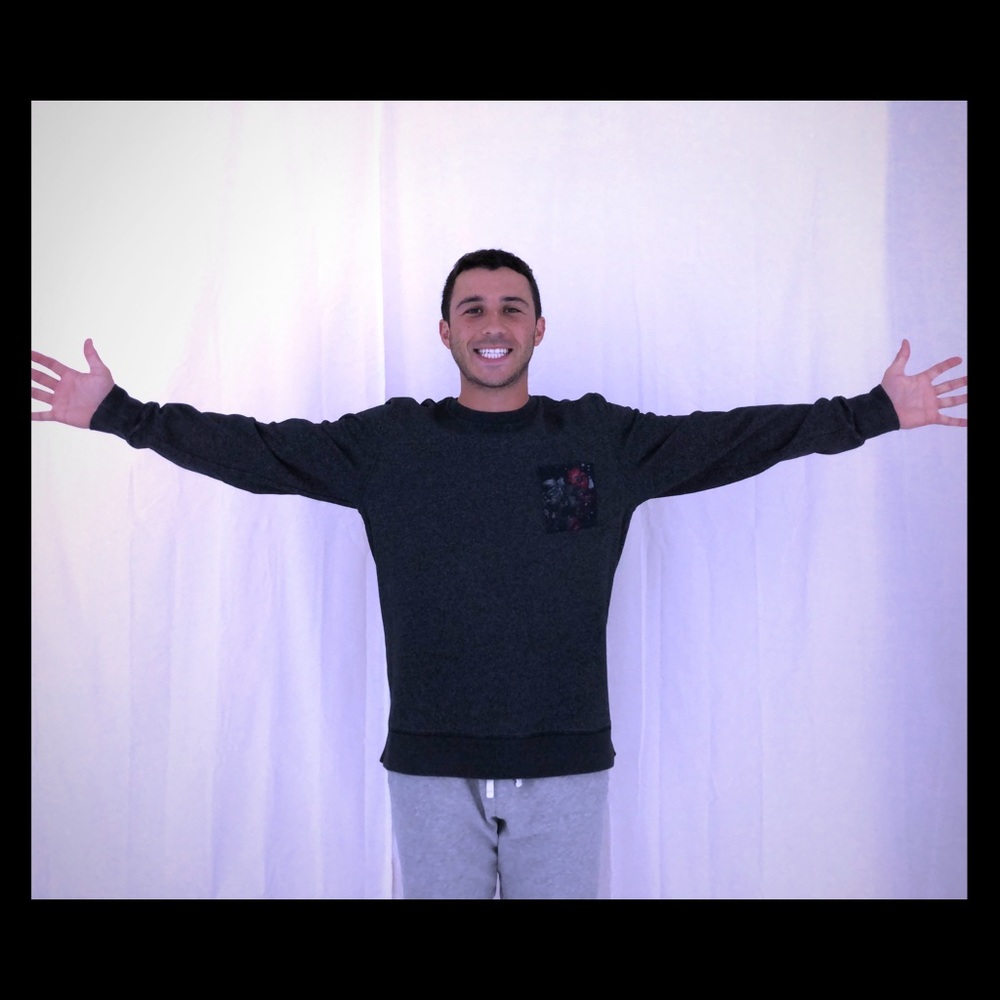 OBSIDIAN/ DARK GREY - SWEAT SHIRT - CREW NECK 🎓🦅